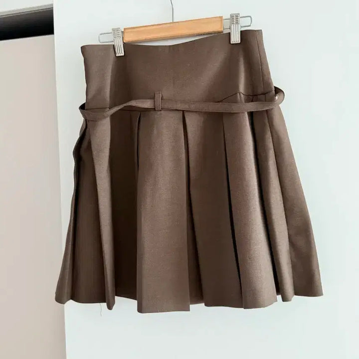 [BUNJANG] Brown Flare Mini Skirt / 브라운 플레어 미니스커트
