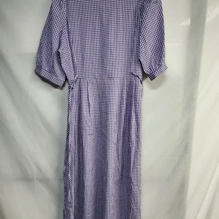 [BUNJANG] Vintage Purple Checkered Dress / 보라 체크 원피스 50-110