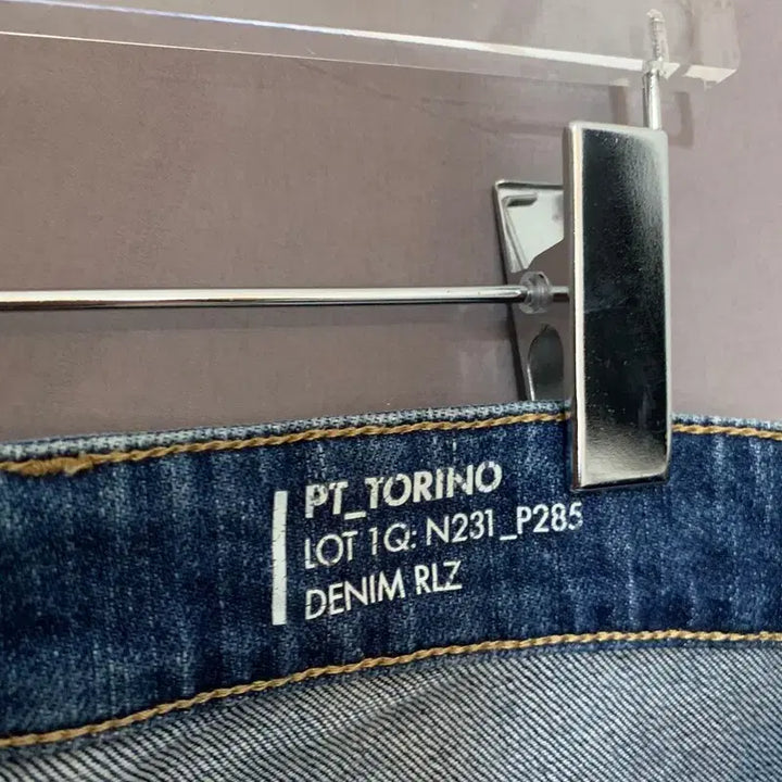 [BUNJANG] PT Torino Distressed Wash Denim Jeans / 32인치 PT토리노 레게 데미지 워싱 스판 데님 청바지