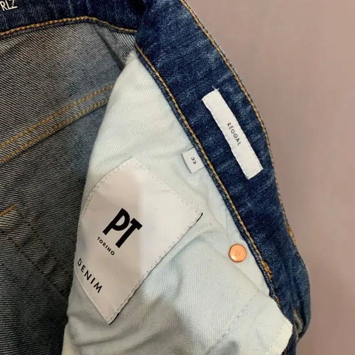 [BUNJANG] PT Torino Distressed Wash Denim Jeans / 32인치 PT토리노 레게 데미지 워싱 스판 데님 청바지