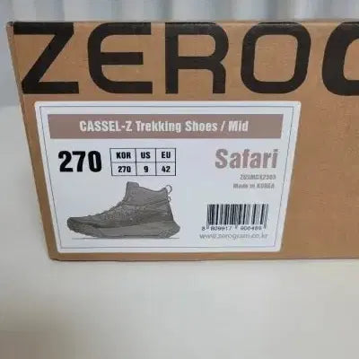 [BUNJANG] Zero G Cassel-Z Mid Safari Hiking Boots 275 / 제로그램 Cassel-Z  Mid  사파리 트레킹화275