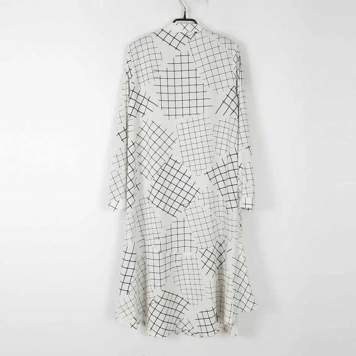 [SOLD OUT] 여성 패턴 단추원피스 F