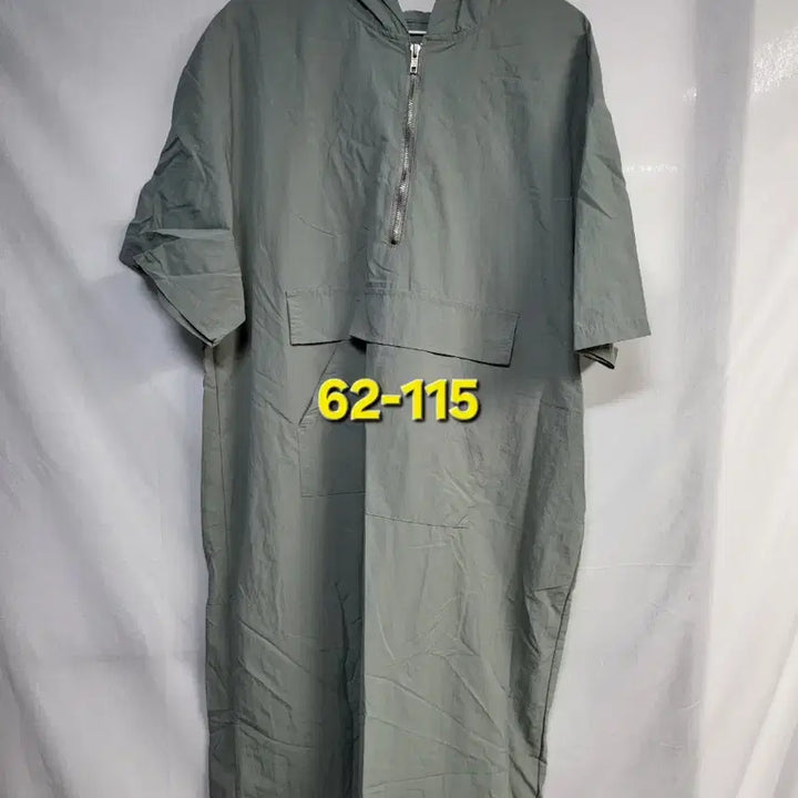 [BUNJANG] Vintage Khaki Half-Zip Dress / 카키 반집업 원피스 62-115