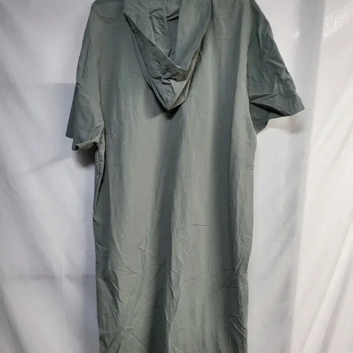 [BUNJANG] Vintage Khaki Half-Zip Dress / 카키 반집업 원피스 62-115