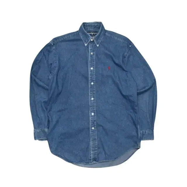 [BUNJANG] Polo Ralph Lauren Denim Shirt / 00S 폴로 랄프로렌 데님 셔츠 청남방 S M0057