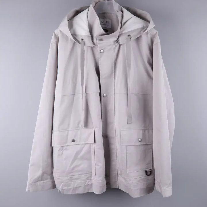 [BUNJANG] Lo-fi Utility Shell Parka Safari Jacket (Gray, XL) / 로파이 유틸리티 쉘파카 사파리 자켓 그레이 (XL)