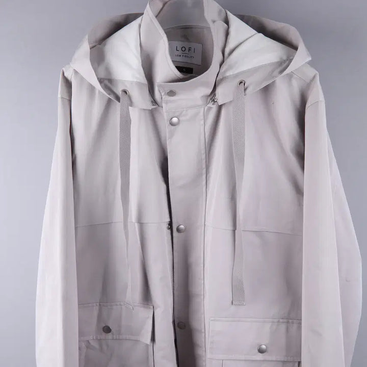 [BUNJANG] Lo-fi Utility Shell Parka Safari Jacket (Gray, XL) / 로파이 유틸리티 쉘파카 사파리 자켓 그레이 (XL)