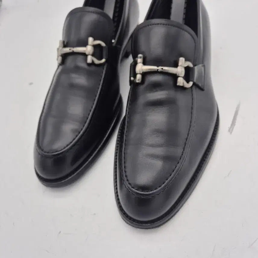 [BUNJANG] Salvatore Ferragamo Black Leather Men&