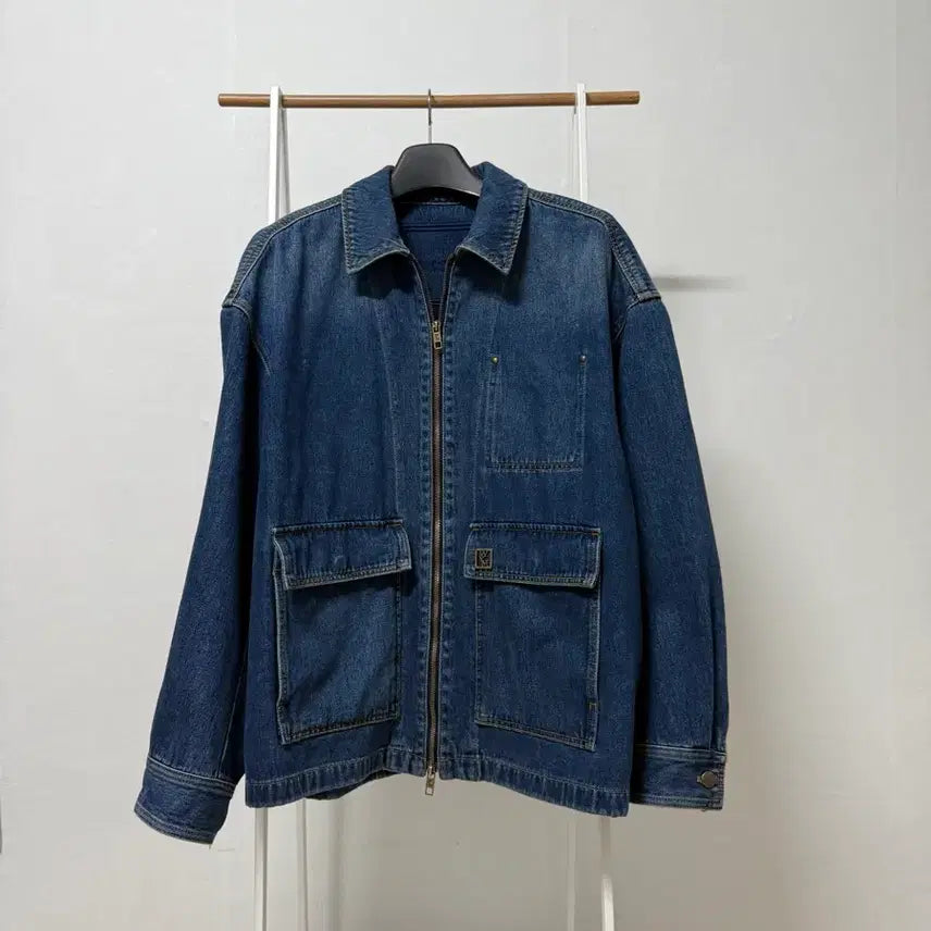 [BUNJANG] Wooyoungmi Denim Zip-up Jacket Blue 48 / 우영미 데님 집업 자켓 블루 48