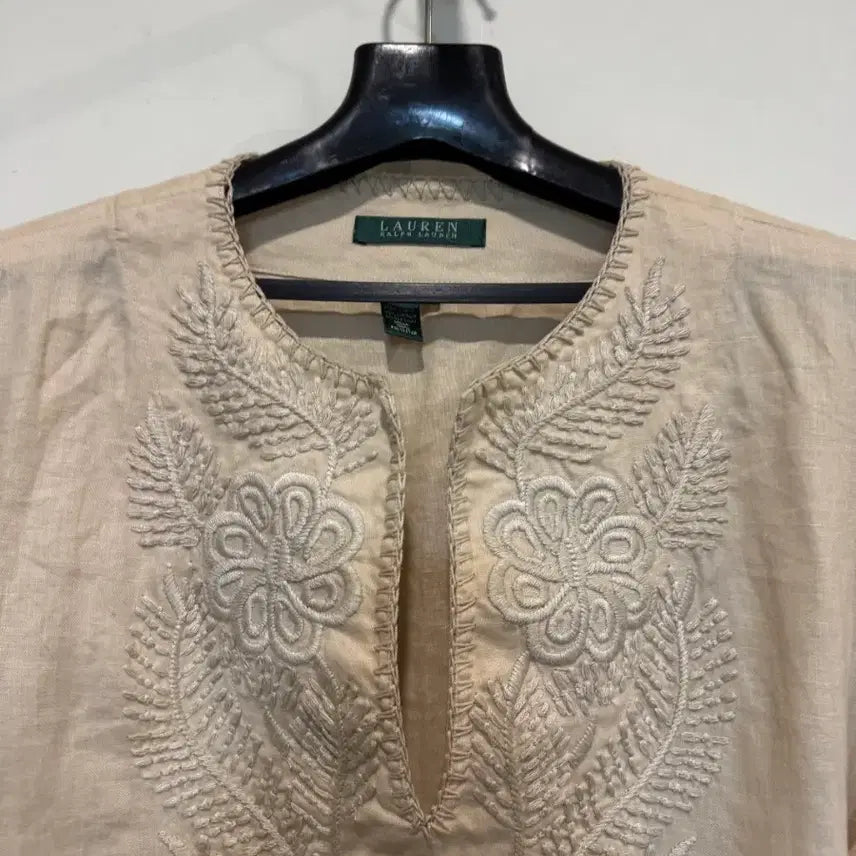 [BUNJANG] Ralph Lauren Linen Blouse / 랄프로렌 린넨 블라우스