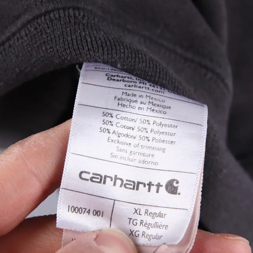 [BUNJANG] Carhartt Signature Logo Hoodie (XL) / 칼하트 시그니처 로고 후드 BLK (XL) 4443