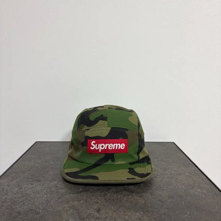 [BUNJANG] Supreme Box Logo Camp Cap Woodland Camo Hat / (OS) 슈프림 박스로고 캠프캡 모자 우드랜드 카모