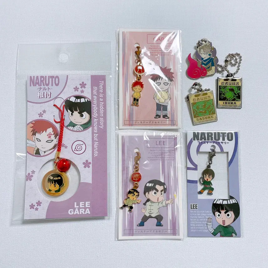 [BUNJANG] Naruto Metal Keyring Set / 나루토 록리 가아라 메탈 금속 키링 세트