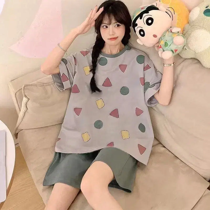 [BUNJANG] Crayon Shin-chan Gray Pajamas / [일괄] 짱구 잠옷 판매