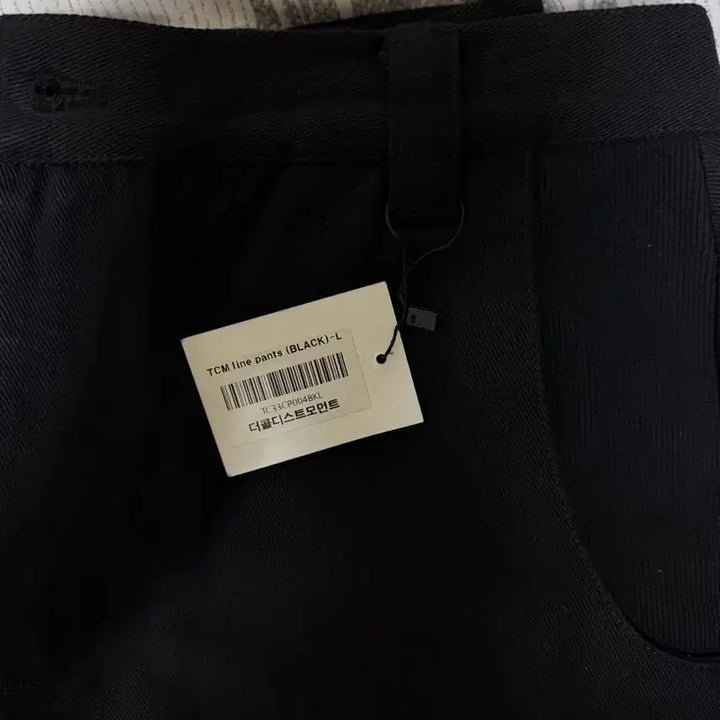 [SOLD OUT] (L, 새상품) 더콜디스트모먼트 TCM line pants 블랙