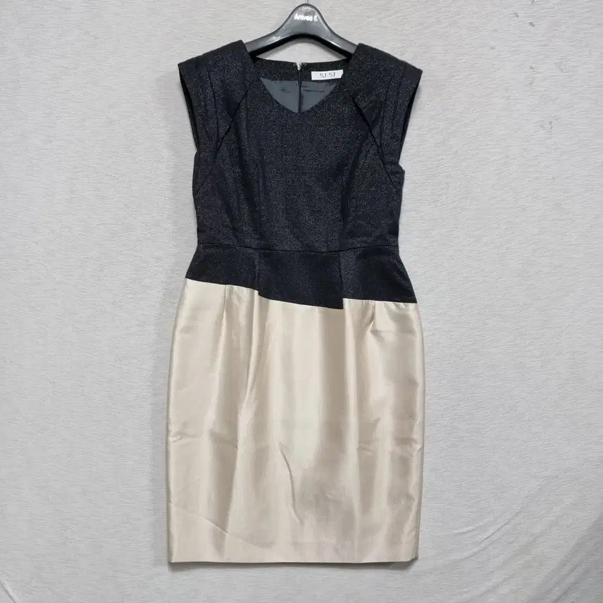 [BUNJANG] SJSJ Satin Spring/Autumn Dress / ㅡSJSJ 새틴 봄가을 원피스 여 슬림55 ㅡ0317