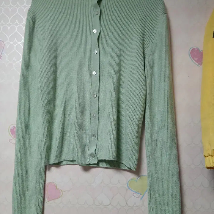[BUNJANG] Mint Green Knit Cardigan Set / 사랑스런 민트색상 니트 가디건 3종