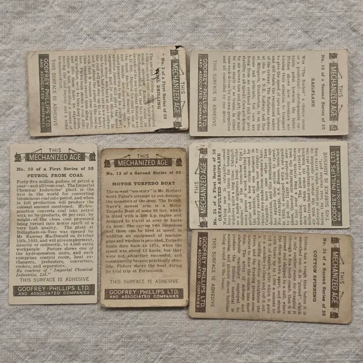 [BUNJANG] Godfrey Phillips Ltd This Mechanized Age Vintage Cards / 영국빈티지카드 유럽빈티지카드 산업기술 빈티지카드 엔틱카드 빈티지인테리어