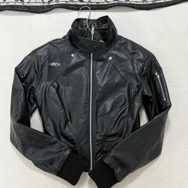 [BUNJANG] Kashiko Faux Leather Biker Jacket / 카시코 kashiko FAUX LEATHER BIKER JACKET