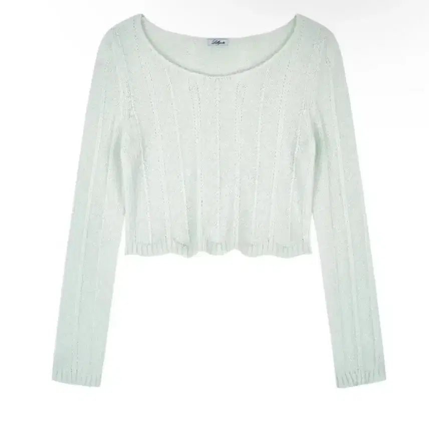 [BUNJANG] Lily Licoats His Frill Knit Top / 릴리코츠 히스 프릴 니트 민트