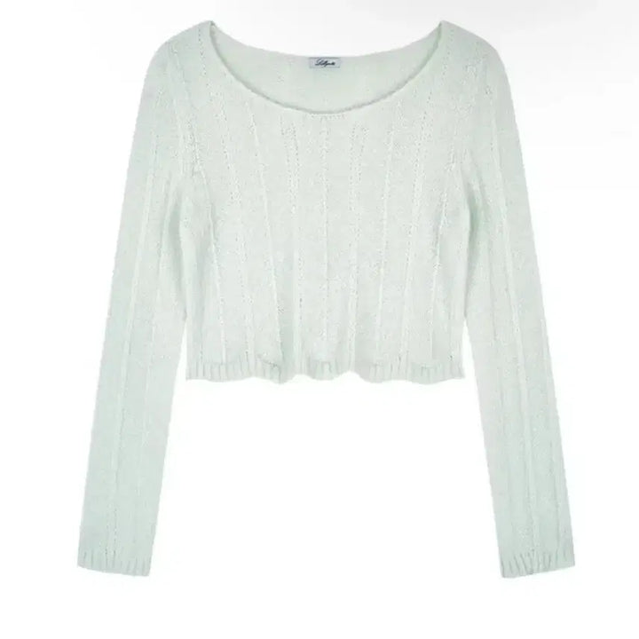 [BUNJANG] Lily Licoats His Frill Knit Top / 릴리코츠 히스 프릴 니트 민트