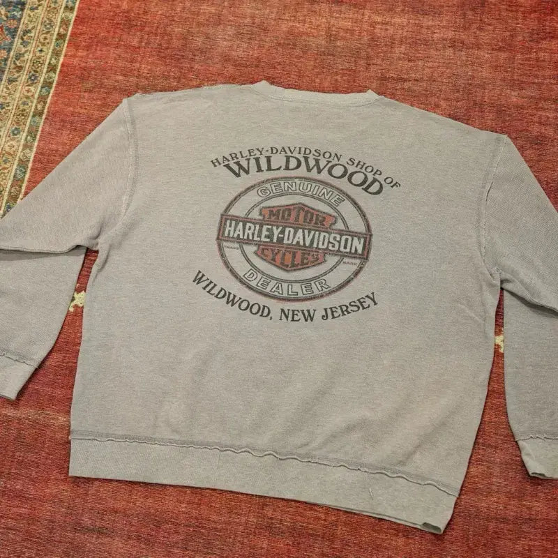 [BUNJANG] Harley-Davidson Wildwood Crewneck Sweatshirt / 00s 빈티지 할리데이비슨 그레이 스웻 판매
