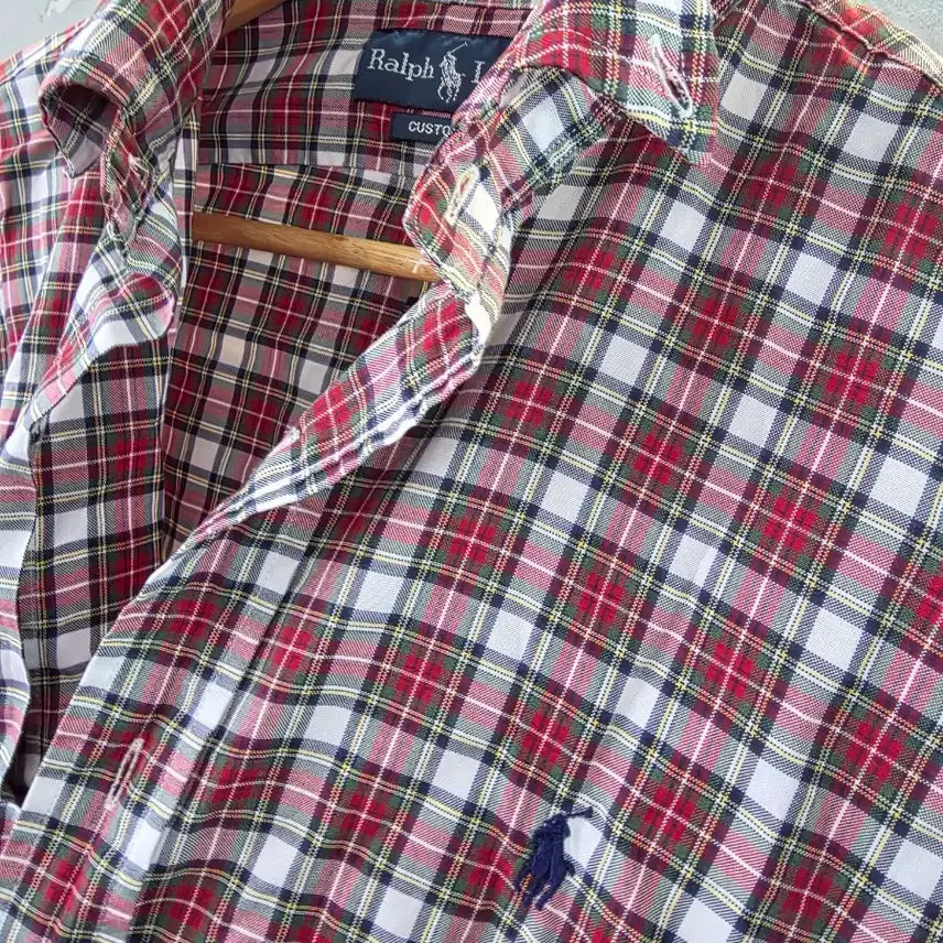 [BUNJANG] Ralph Lauren Custom Fit Checkered Shirt - Size M / 랄프로렌 체크 셔츠 M 사이즈 Custom Fit