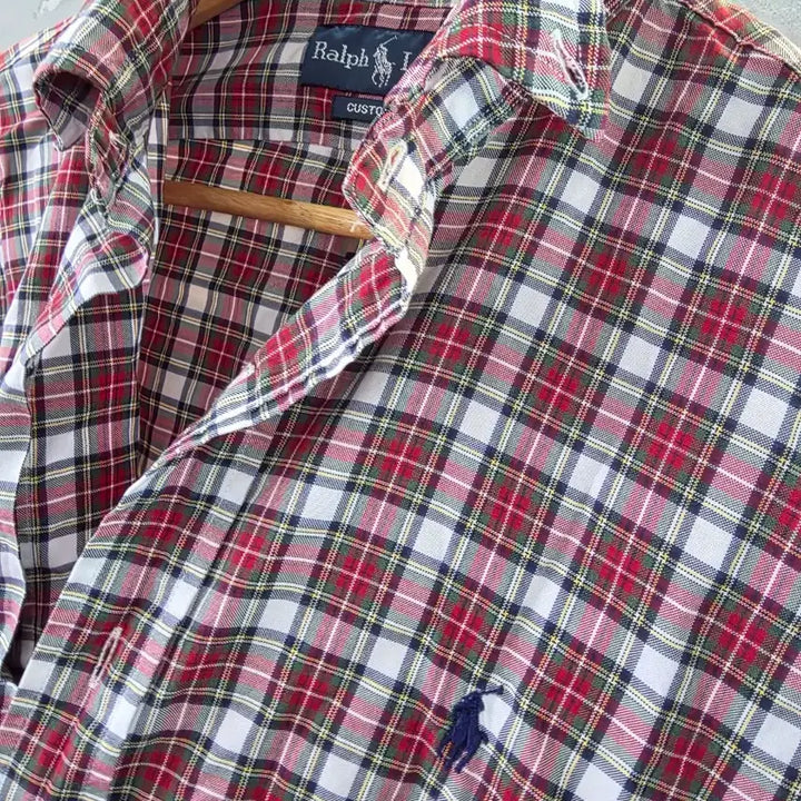 [BUNJANG] Ralph Lauren Custom Fit Checkered Shirt - Size M / 랄프로렌 체크 셔츠 M 사이즈 Custom Fit