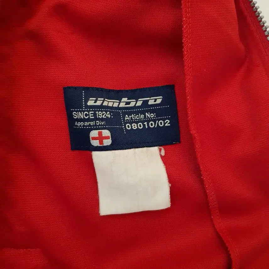 [BUNJANG] Umbro Red/Black Track Top / 엄브로 레드/블랙 트랙탑