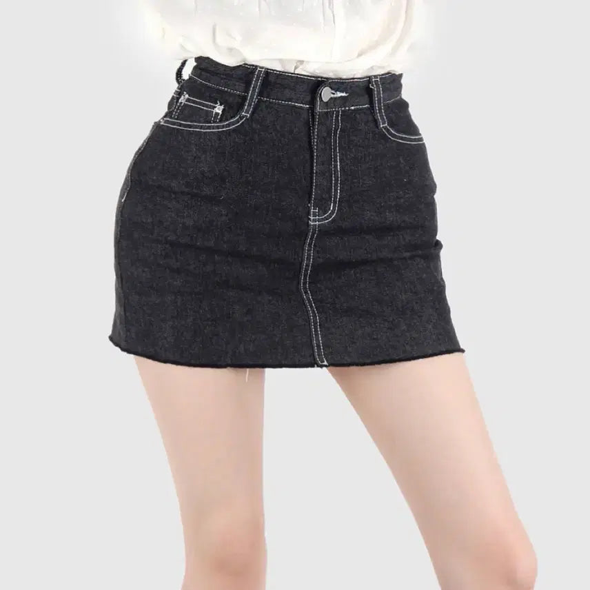 [BUNJANG] Guz Raw Denim Skirt Pants / 구즈 생지 치마바지