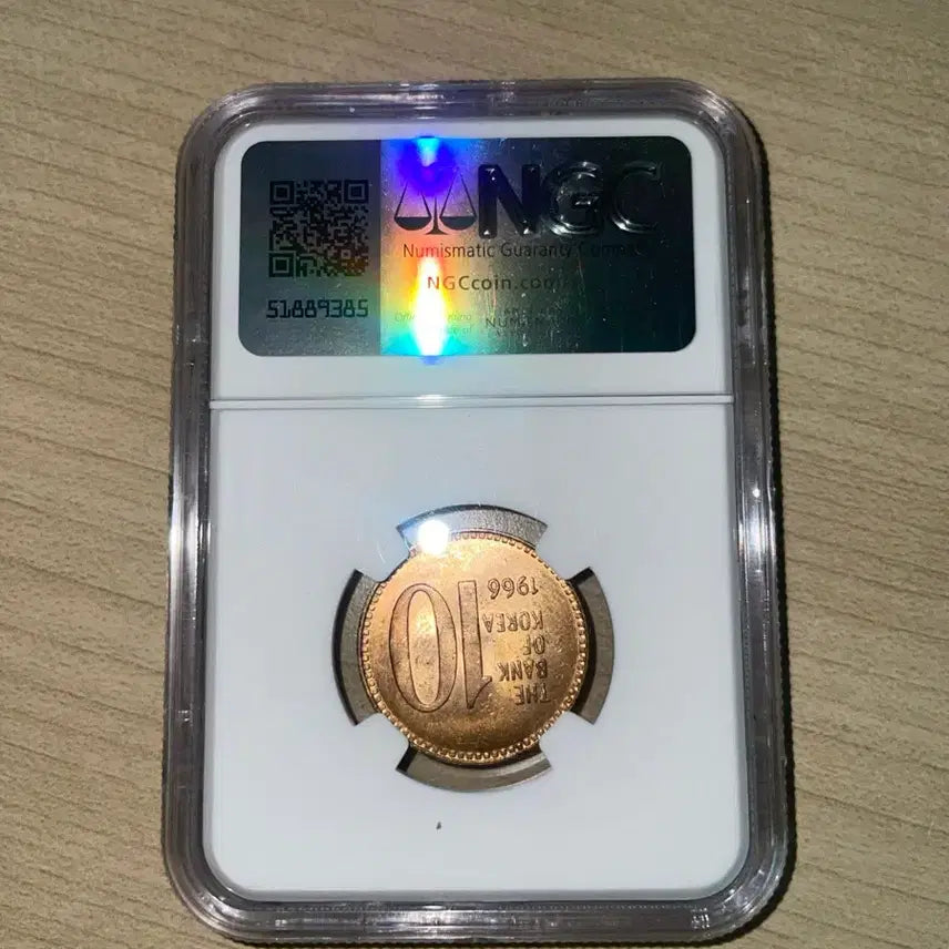 [BUNJANG] 1966 10 Won Coin NGC MS63 / 1966년 10원 NGC MS63 희귀년도 / 특급 주화
