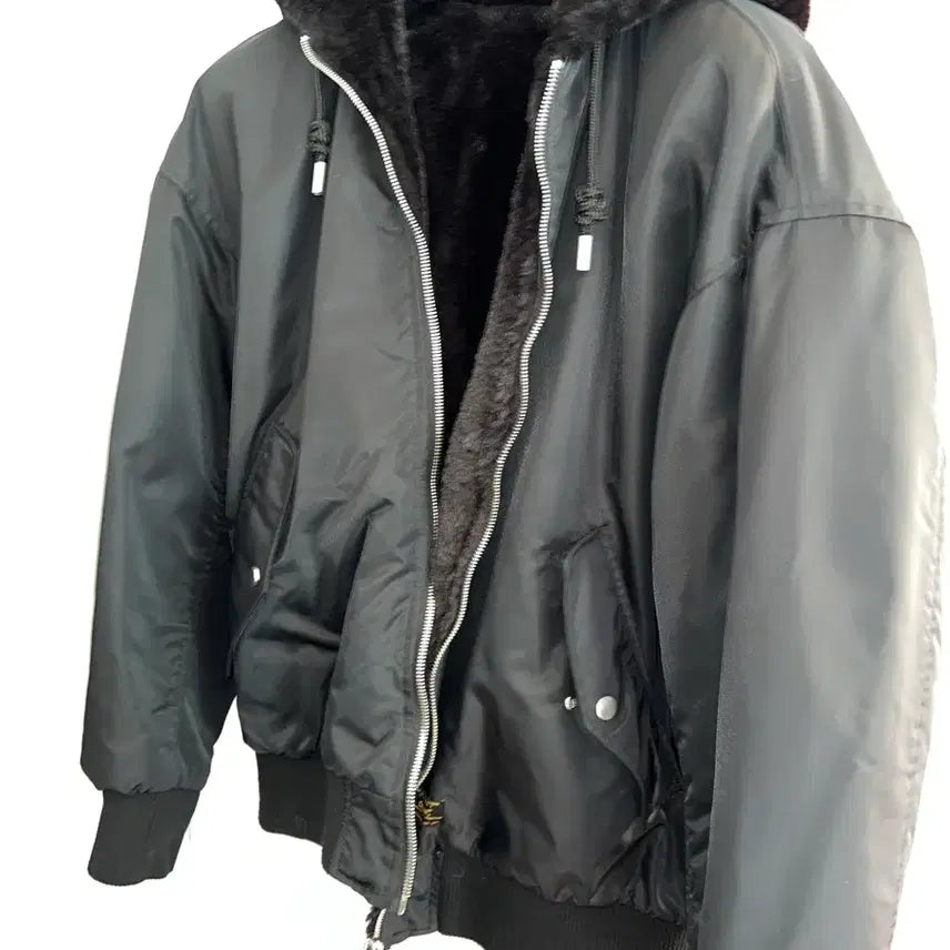 [SOLD OUT] 자라 리버시블 블랙 퍼 자켓 M