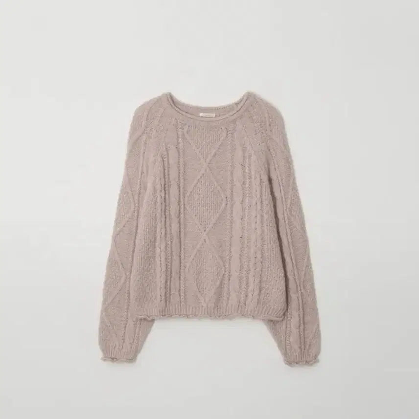[BUNJANG] Jenio Teddy Cable Knit / 제니오 테디케이블니트
