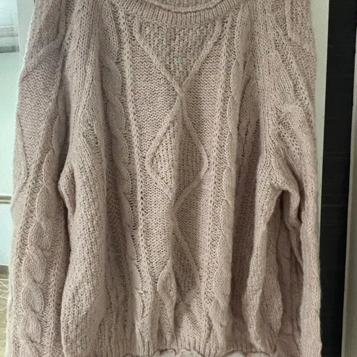 [BUNJANG] Jenio Teddy Cable Knit / 제니오 테디케이블니트