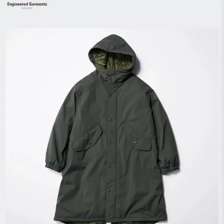 [BUNJANG] Uniqlo Engineer Garments PUFFTECH Hooded Coat / [유니클로 X 엔지니어드 가먼츠] PUFFTECH후드코트(히트텍) XL