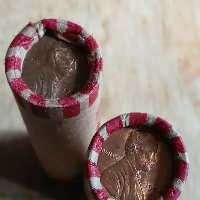 [BUNJANG] US Lincoln Penny 1 Cent Coin Bundle / 옛날돈 미국 링컨페니 1센트 26롤일괄