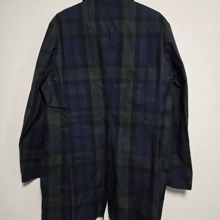 [BUNJANG] Beanpole Black Watch Tartan Trench Coat / 빈폴 블랙와치 트렌치코트 폴로 타탄체크 자켓 맥코트
