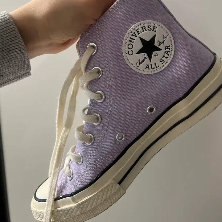 [BUNJANG] Converse Chuck Taylor 1970s High Moonstar Purple Sneakers / (240)컨버스 척테일러 1970s 하이 문스타 퍼플 연보라