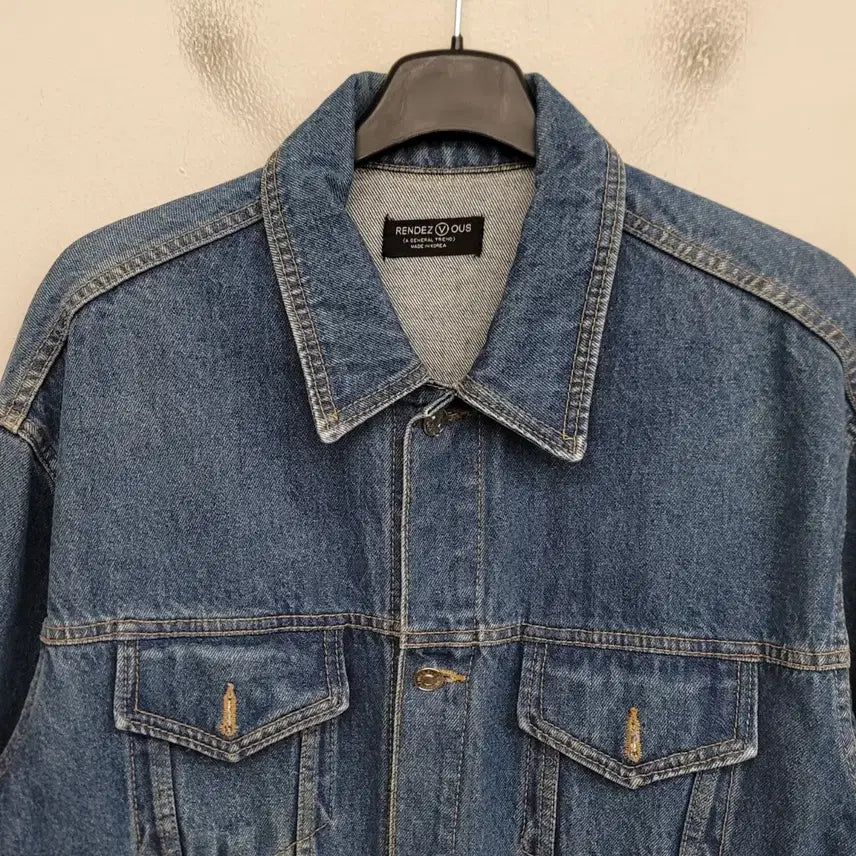 [BUNJANG] RENDEZ Denim Jacket (Washed) - Men&