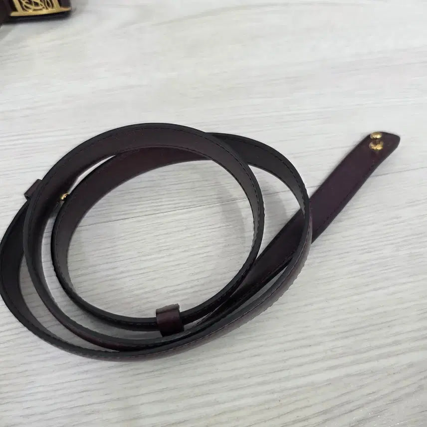 [BUNJANG] Louis Quatorze Burgundy Shoulder Crossbody Bag / 루이까또즈 숄더백 겸용 크로스백