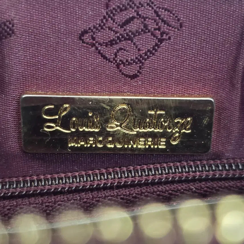 [BUNJANG] Louis Quatorze Burgundy Shoulder Crossbody Bag / 루이까또즈 숄더백 겸용 크로스백