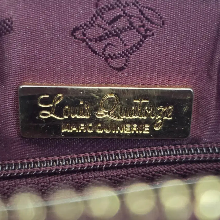 [BUNJANG] Louis Quatorze Burgundy Shoulder Crossbody Bag / 루이까또즈 숄더백 겸용 크로스백