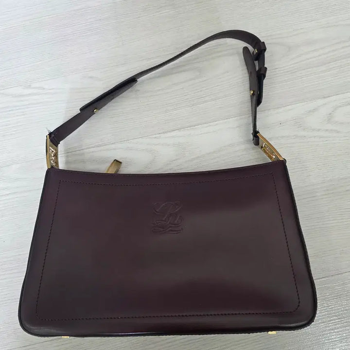 [BUNJANG] Louis Quatorze Burgundy Shoulder Crossbody Bag / 루이까또즈 숄더백 겸용 크로스백