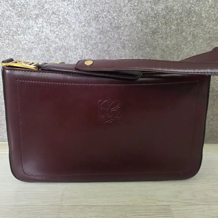 [BUNJANG] Louis Quatorze Burgundy Shoulder Crossbody Bag / 루이까또즈 숄더백 겸용 크로스백