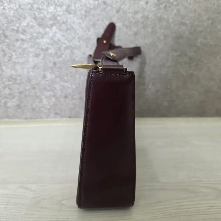 [BUNJANG] Louis Quatorze Burgundy Shoulder Crossbody Bag / 루이까또즈 숄더백 겸용 크로스백