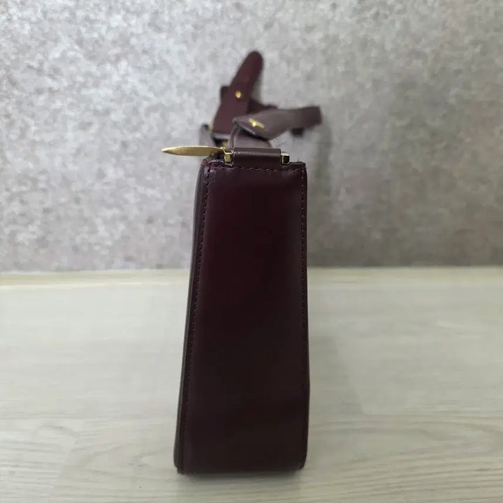 [BUNJANG] Louis Quatorze Burgundy Shoulder Crossbody Bag / 루이까또즈 숄더백 겸용 크로스백
