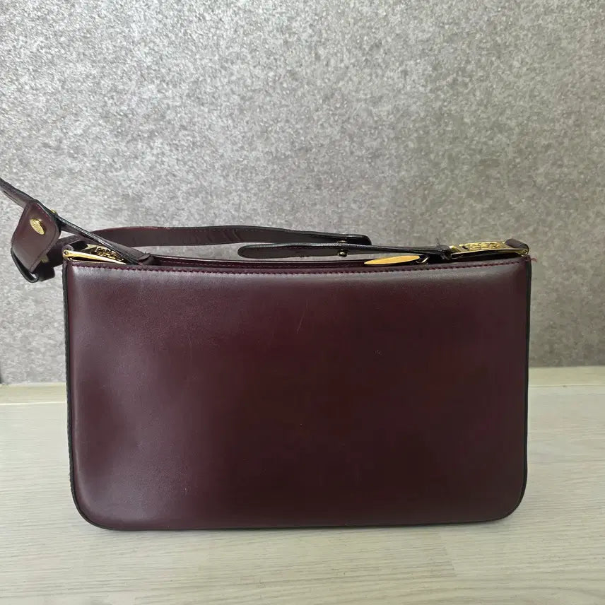 [BUNJANG] Louis Quatorze Burgundy Shoulder Crossbody Bag / 루이까또즈 숄더백 겸용 크로스백