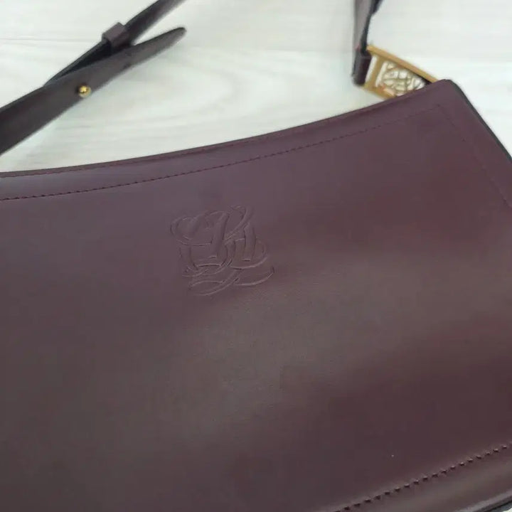 [BUNJANG] Louis Quatorze Burgundy Shoulder Crossbody Bag / 루이까또즈 숄더백 겸용 크로스백