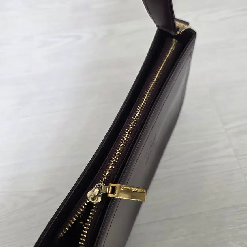 [BUNJANG] Louis Quatorze Burgundy Shoulder Crossbody Bag / 루이까또즈 숄더백 겸용 크로스백