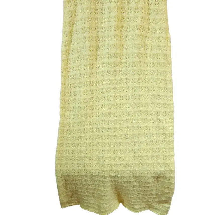 [BUNJANG] ZARA Pointelle Knit Dress Yellow / S/ 자라 포인텔 니트 원피스 옐로우 /0317